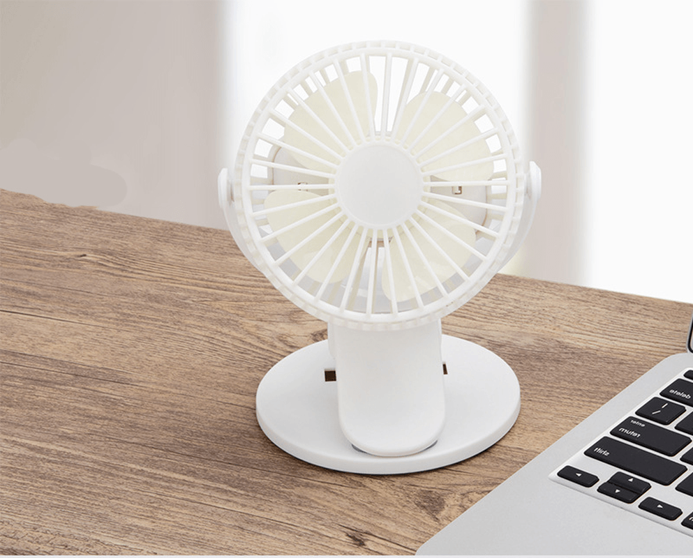 360° Rotation Mini Fan Battery Operated/Usb Rechargeable Clip on Fan for Baby Stroller/Gym/Office/Study - Trendha