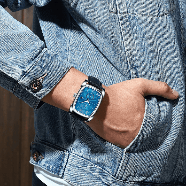 CHENXI 8209 Roman Numerals Waterproof Quartz Watch Business Style Clock Men Wrist Watch - Trendha
