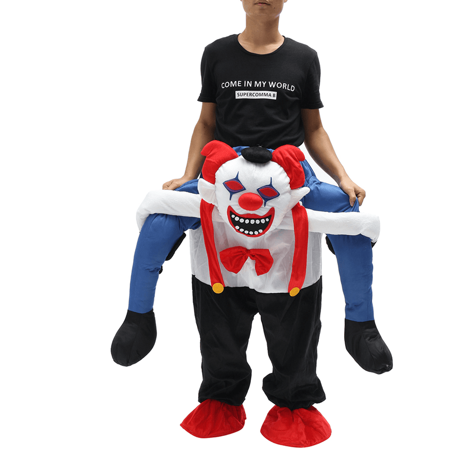 Devil Clown Unisex Dwarf Carry Me Fancy Piggy Back Ride on Dress Mascot Costume Party Pants - Trendha