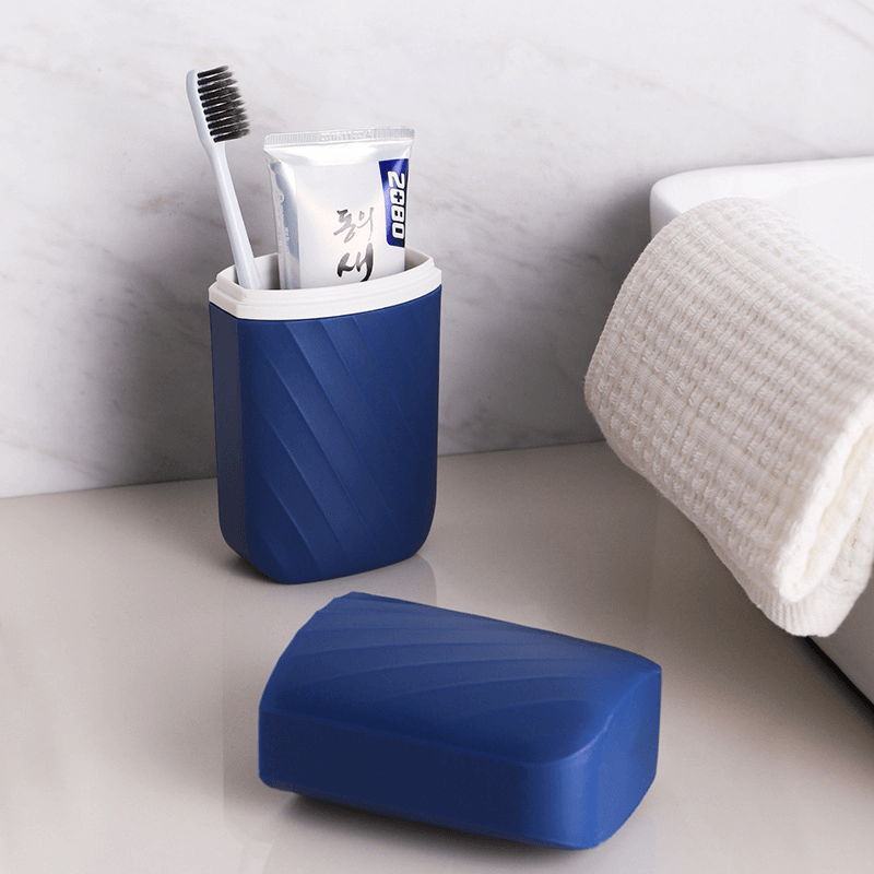 Travel Toothbrush Case and Portable Business Trips Wash Cup Holder Organizer for Trips and Daily Use - Trendha