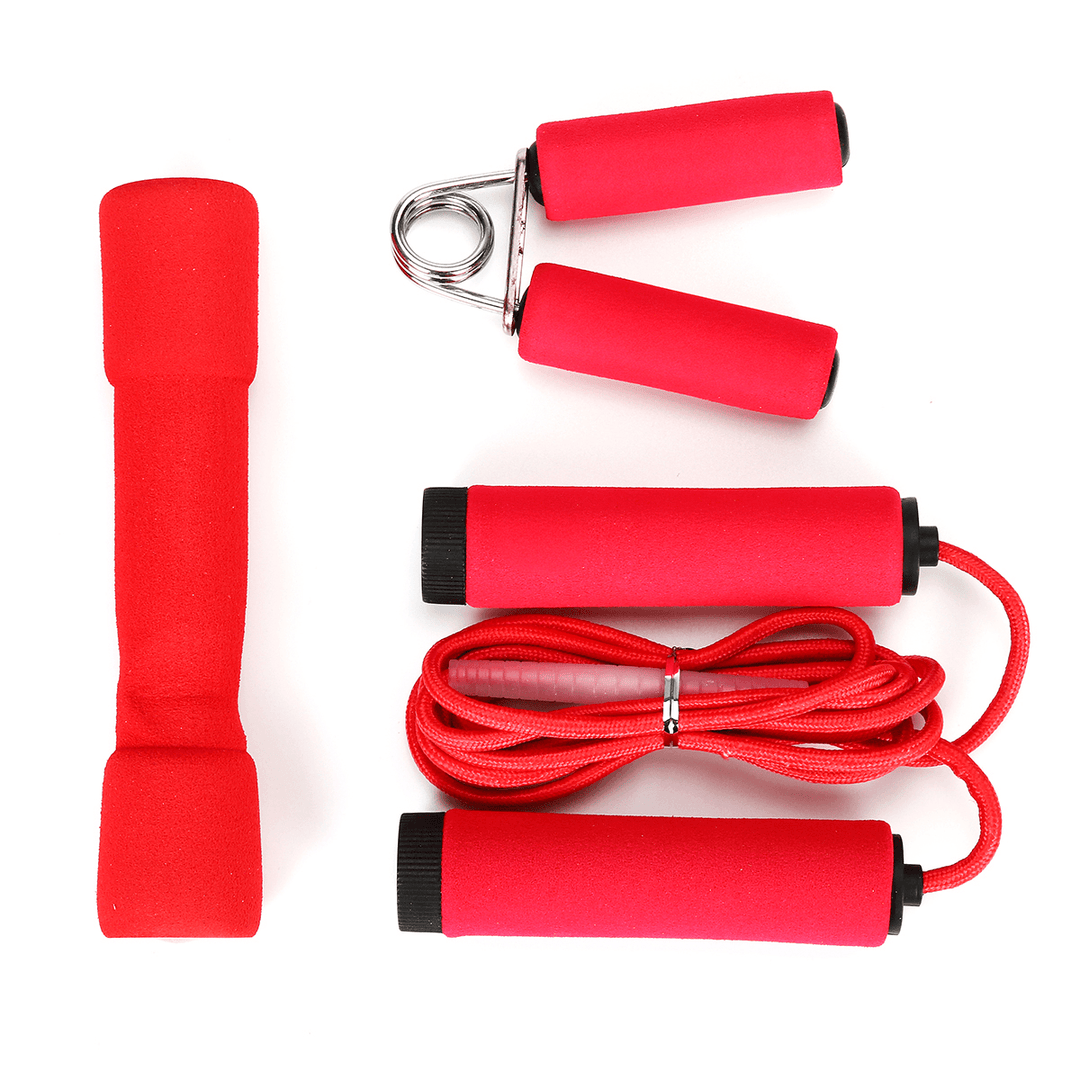 3Pcs/Set Skipping Rope Fitness Heavy Hand Gripper Dumbbells Muscle Strength Training Tools - Trendha