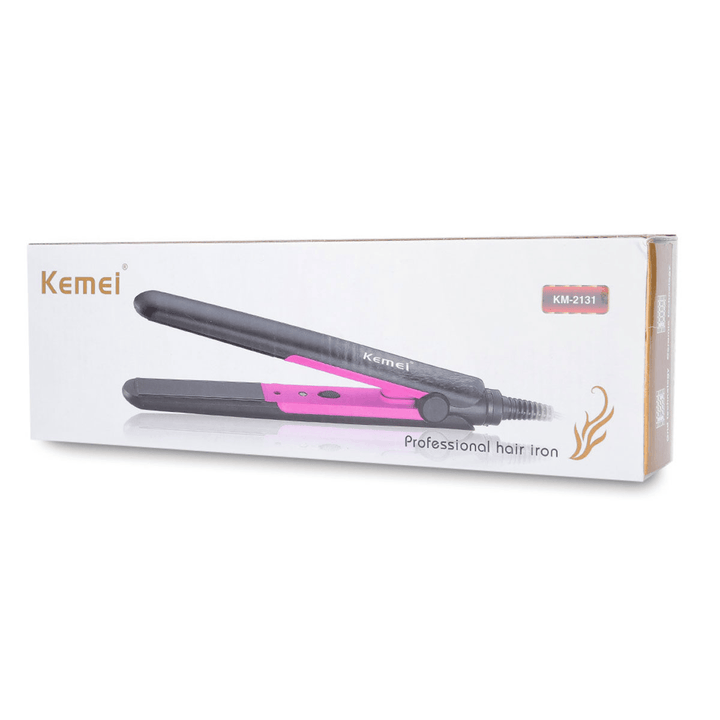 KEMEI Hair Straightener Styling Flat Ceramic Tourmaline Plate Perm Hairdress Tools - Trendha