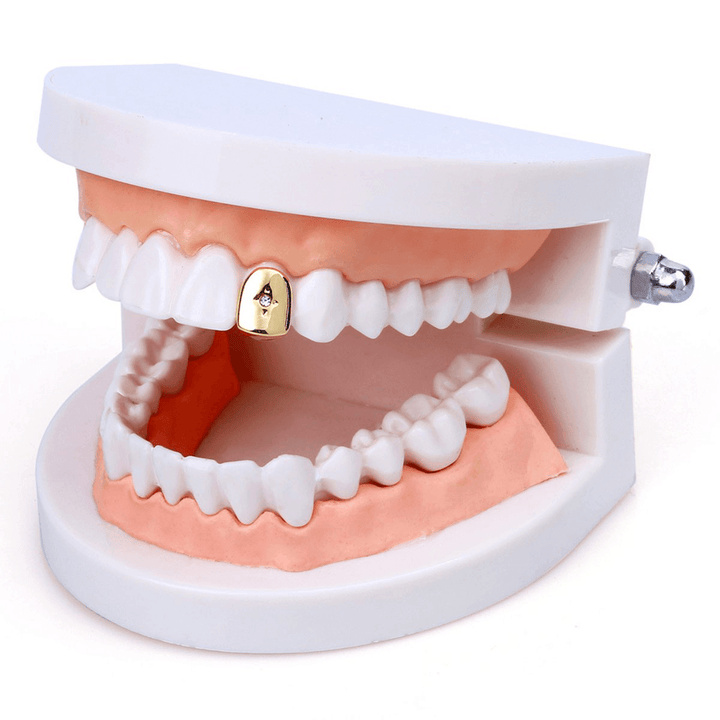 Small Single Diamond Plated Tooth Polisher Cap Teeth Plated Bottom Custom - Trendha