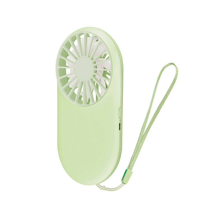 900Mah Mini Portable Fan USB Rechargeable Hand Held Cooler Outdoor Use with Lanyard - Trendha