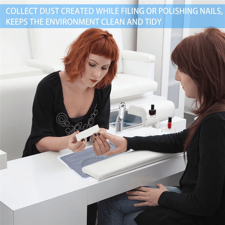 Nail Dust Collector Suction Fan With1 Dust Collecting Bags, Powerful Nail Art Salon Machine Manicure Tools Vacuum Cleaner Equipment - Trendha