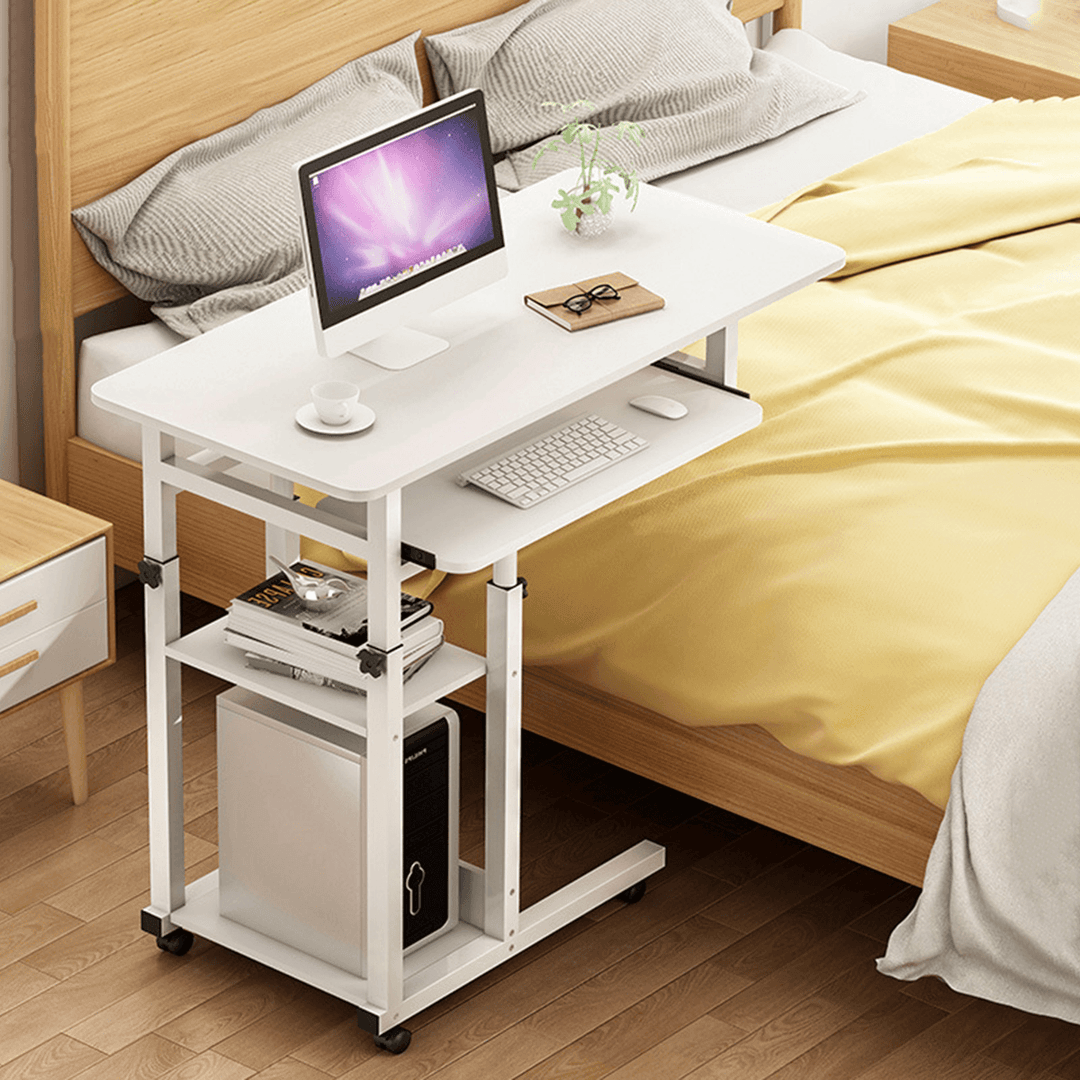 4 Layers Laptop Desk Table Adjustable Portable Notebook Computer Table Trolley Sofa Bed Tray Writing Study Desk for Home Office - Trendha