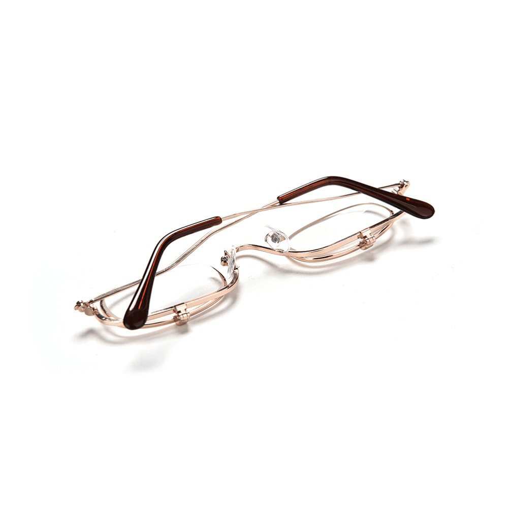 Folding Reading Eyeglasses Magnifying Makeup Glasses Cosmetic Reading Eyeglasses Eye Care - Trendha
