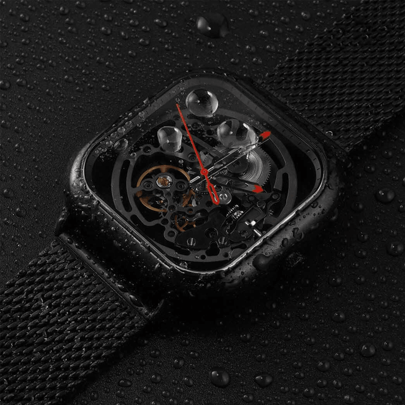Original CIGA Design Men Automatic Mechanical Watch Full Hollow Stainless Steel Wrist Watch from Xiaomi Youpin Non-Original - Trendha
