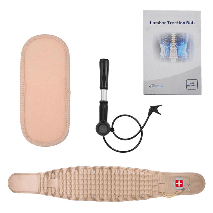 Back Decompression Waist Belt Back Massager Back Pain Relief Lumbar Inflatable Traction Belt Air Waist Support Brace - Trendha
