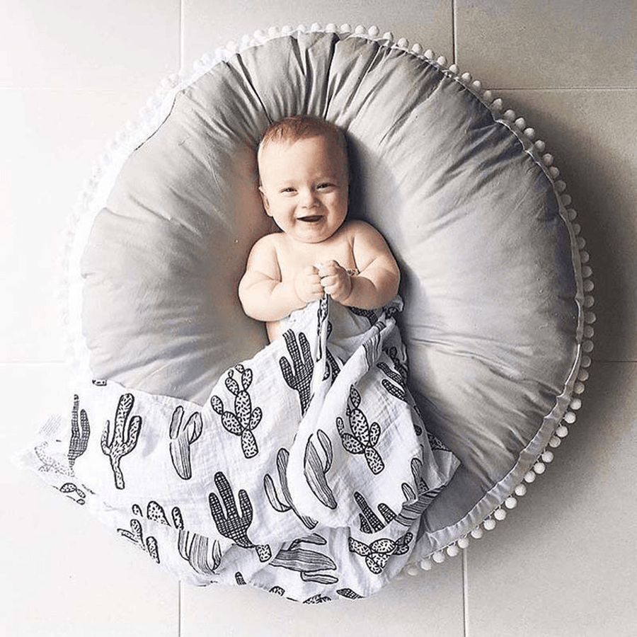 Soft Cotton Baby Kids Game Gym Activity Baby Play Mat Crawling Blanket Floor Rug - Trendha