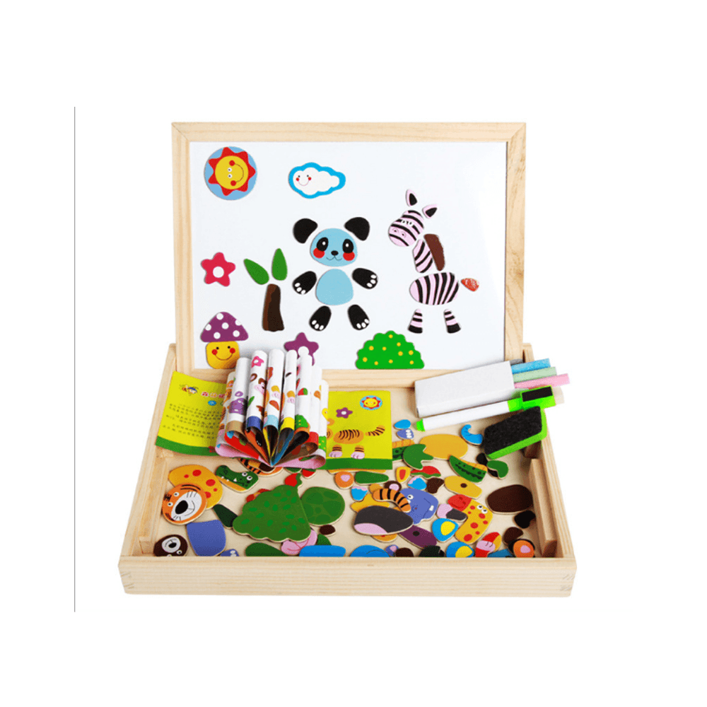 Children'S Magnetic Puzzle Double-Sided Puzzle Drawing Board Early Childhood Education Indoor Toys - Trendha