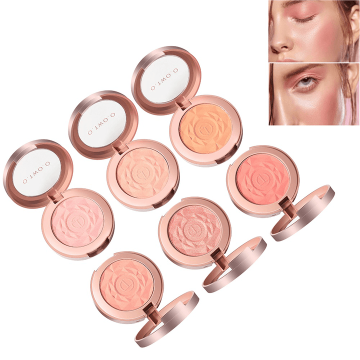6 Colors Rose Makeup Face Blush Brighten Face Fine Powder Peach Blush Long-Lasting - Trendha