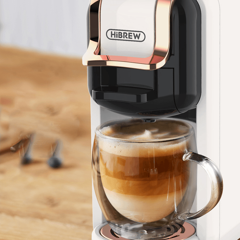 Hibrew Coffee Machine Hot/Cold Brew 4In1 Multiple Capsule 19Bar Dolcegusto-Milk&Nexpresso Capsule ESE Pod Ground Coffee Pod H2A - Trendha