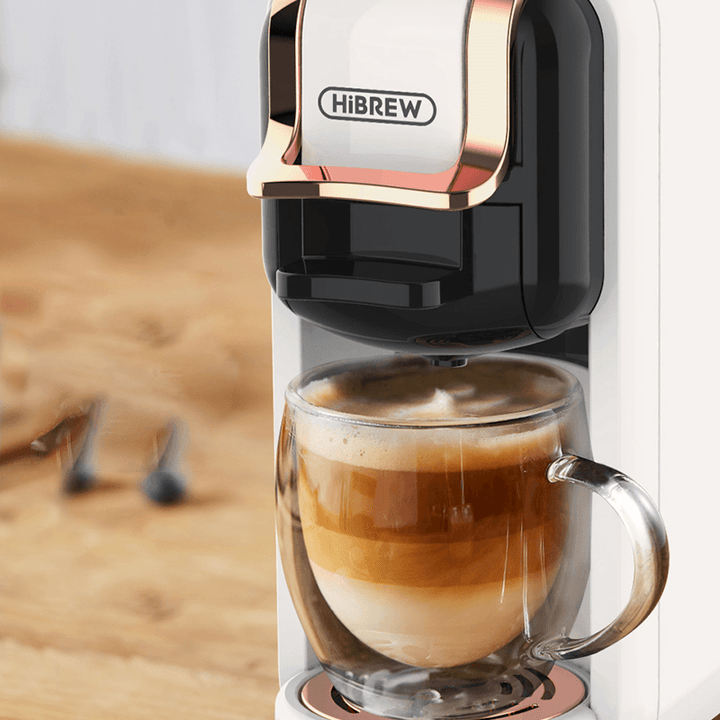 Hibrew Coffee Machine Hot/Cold Brew 4In1 Multiple Capsule 19Bar Dolcegusto-Milk&Nexpresso Capsule ESE Pod Ground Coffee Pod H2A - Trendha