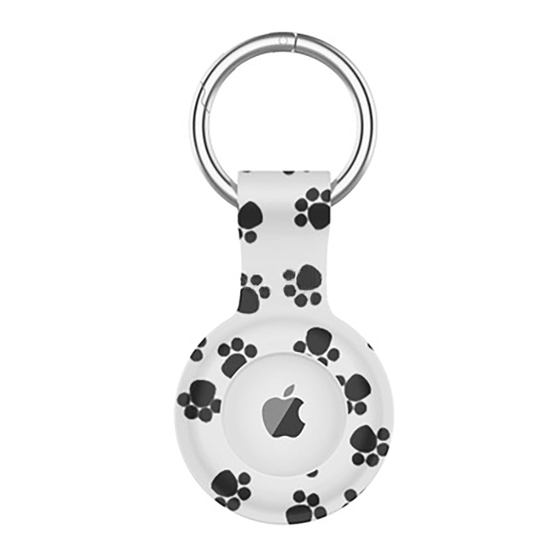 For Apple Airtags Protective Cover Sleeve Shockproof Anti-Scratch Anti-Fall Protector Case Shell with Keychain - Trendha
