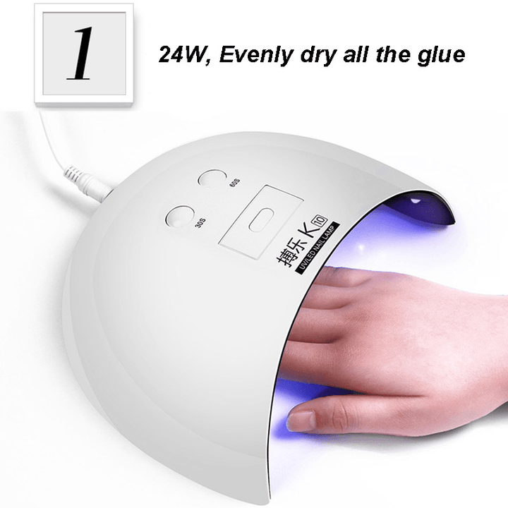 36W Pro Nail Polish Dryer Lamp LED UV Lamp Gel Acrylic Curing Light Manicure Timer - Trendha