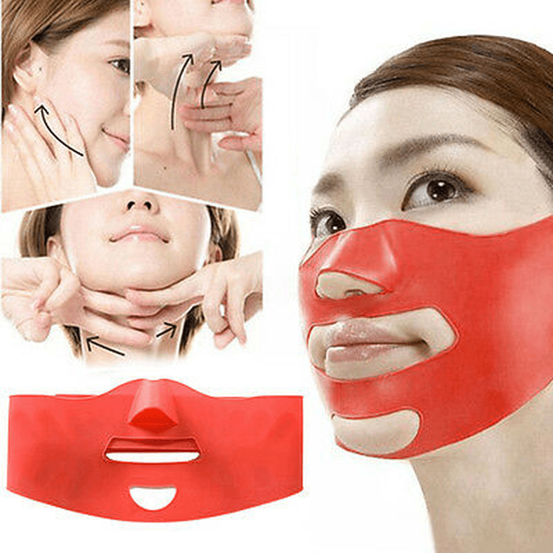 Ultra-Thin Chin Cheek Slim Lift up anti Wrinkle Face Mask Strap V Face Line US - Trendha