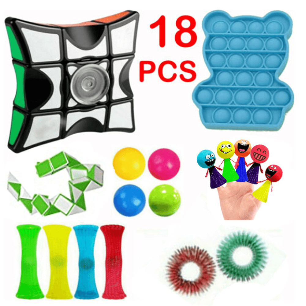 DIY Fidget Toys Set Squeeze Dice Drawstring Magic Cube Stress Relief and Anti-Anxiety Toys for Kids and Adults - Trendha