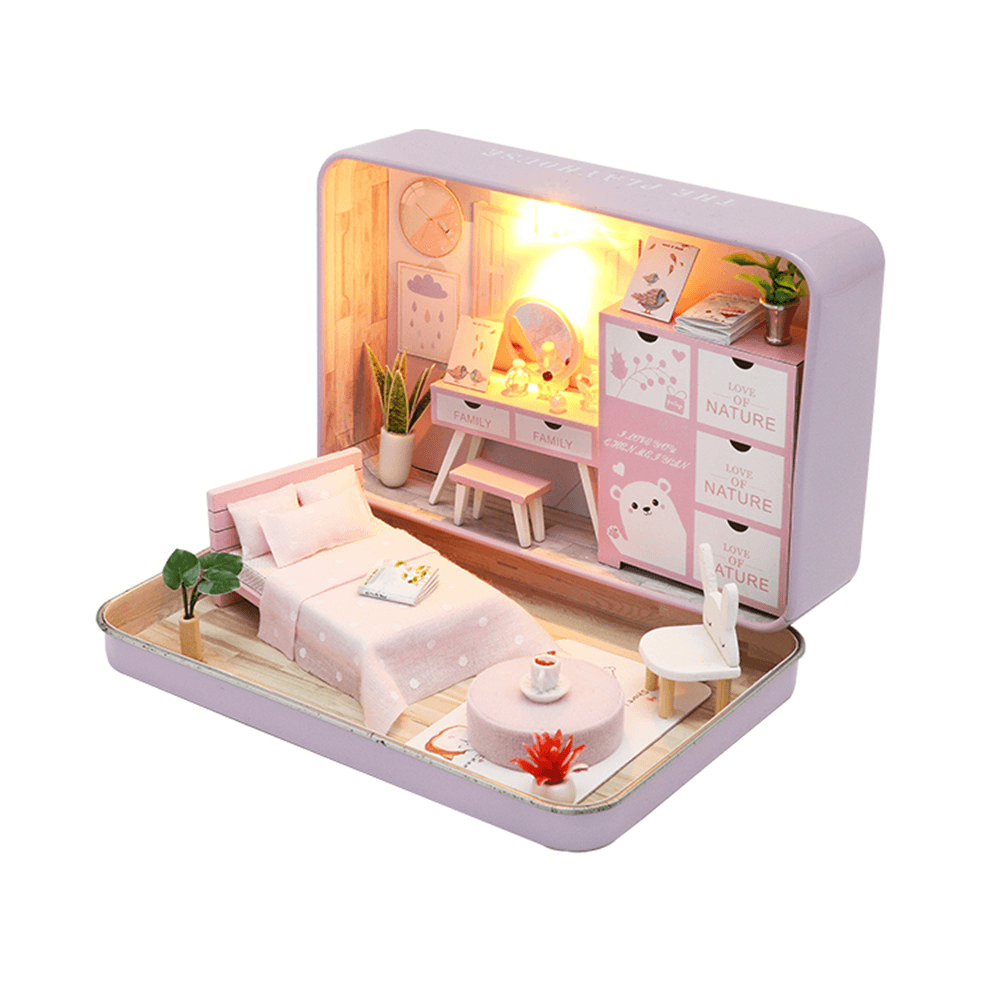 Hoomeda DIY Doll House Romantic Theater Kid Girl Gift S932 - Trendha