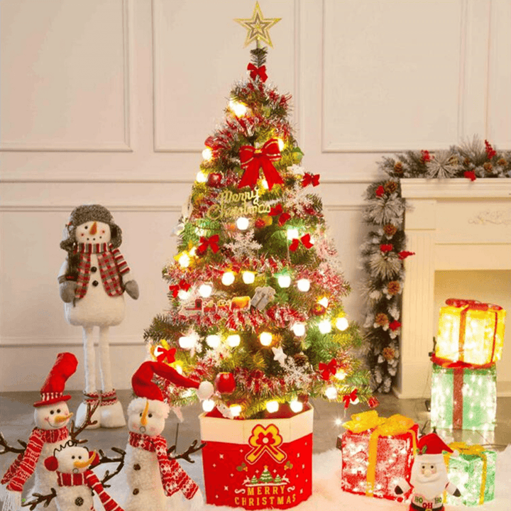 3-7Ft Pre-Lit Fiber Optic Artificial Christmas Tree Decoration LED Multicolor Lights Stand - Trendha
