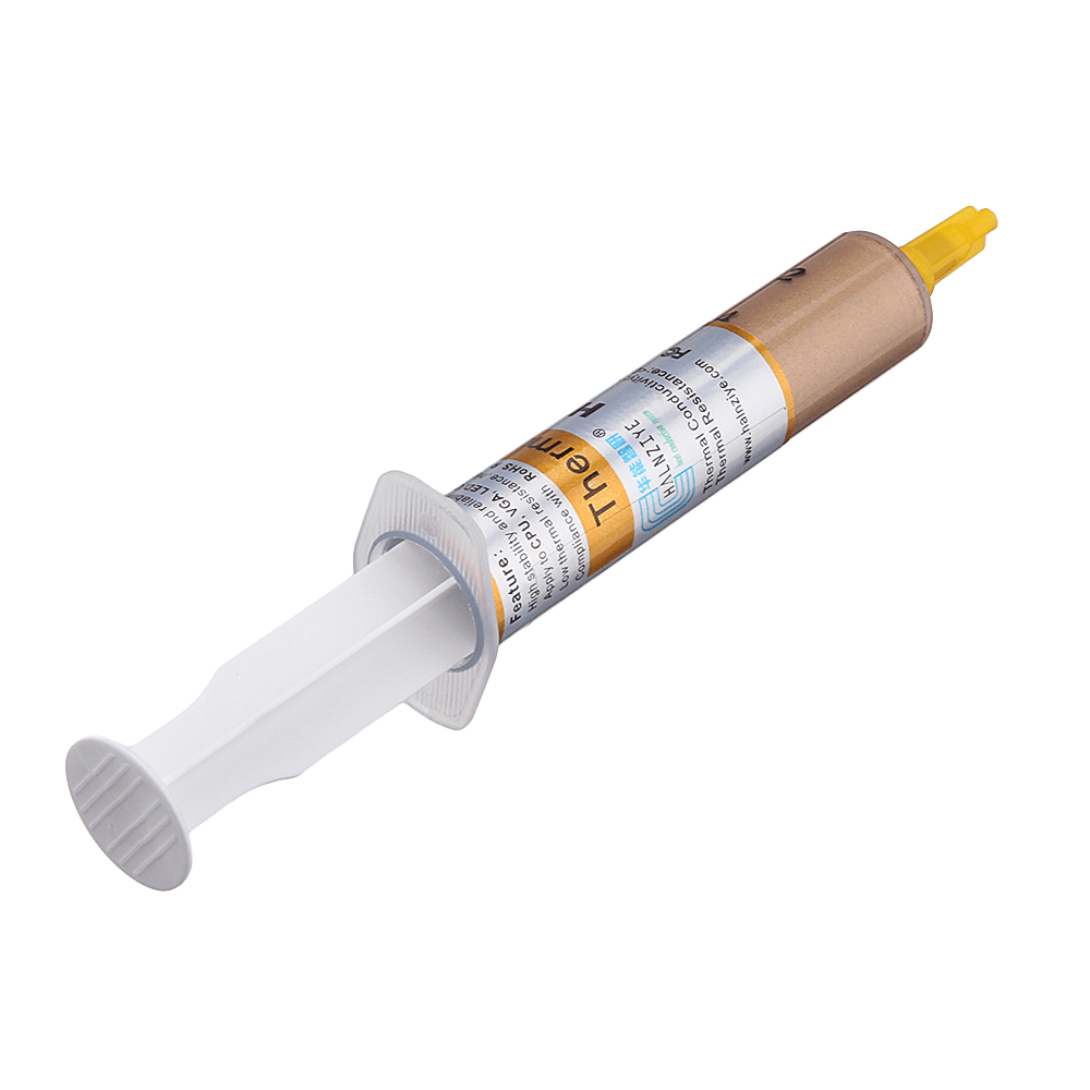 Golden Thermal Paste Grease Compound Silicone for Graphics CPU Heatsink Syringe - Trendha