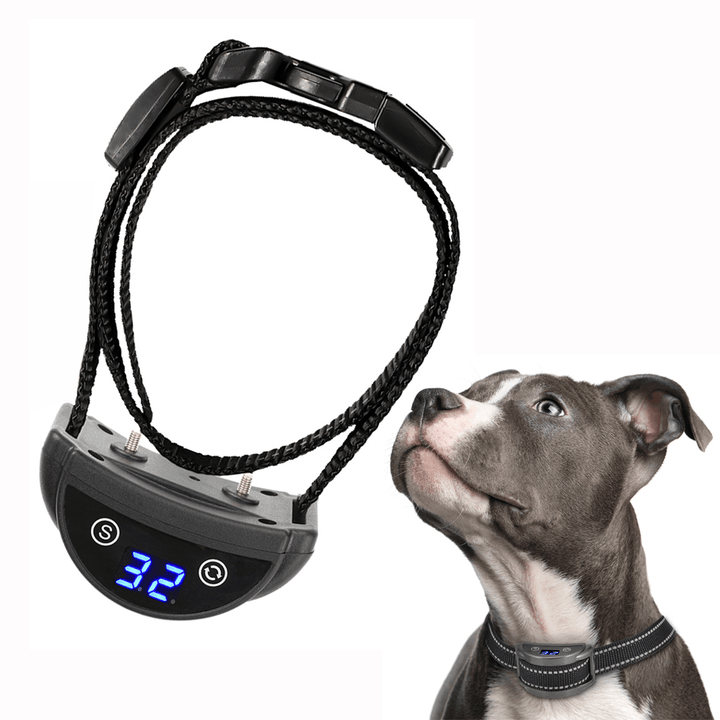Paipaitek PD 259B Rechargeable Shock Vibration No Bark anti Barking Dog Collar Pet Training Collar-Black - Trendha
