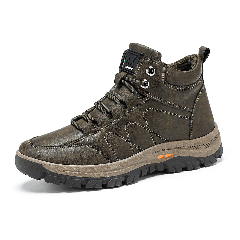 Men Outdoor Waterproof Comfy Slip Resistant Casual Sport Hiking Boots - Trendha