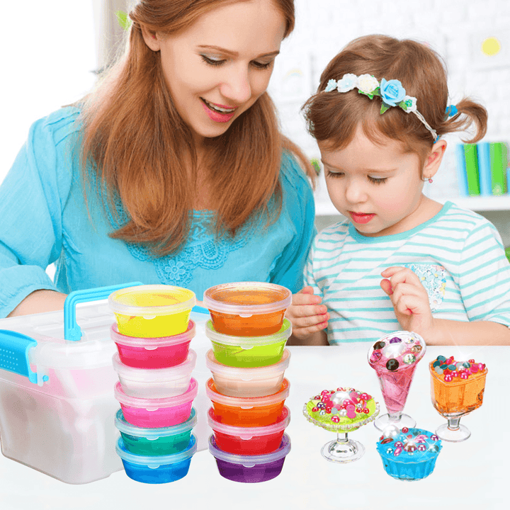 10 Colors Slime DIY Mould Soft Plasticine Drawing Clay Moulding Polymer Kid Manual Training - Trendha