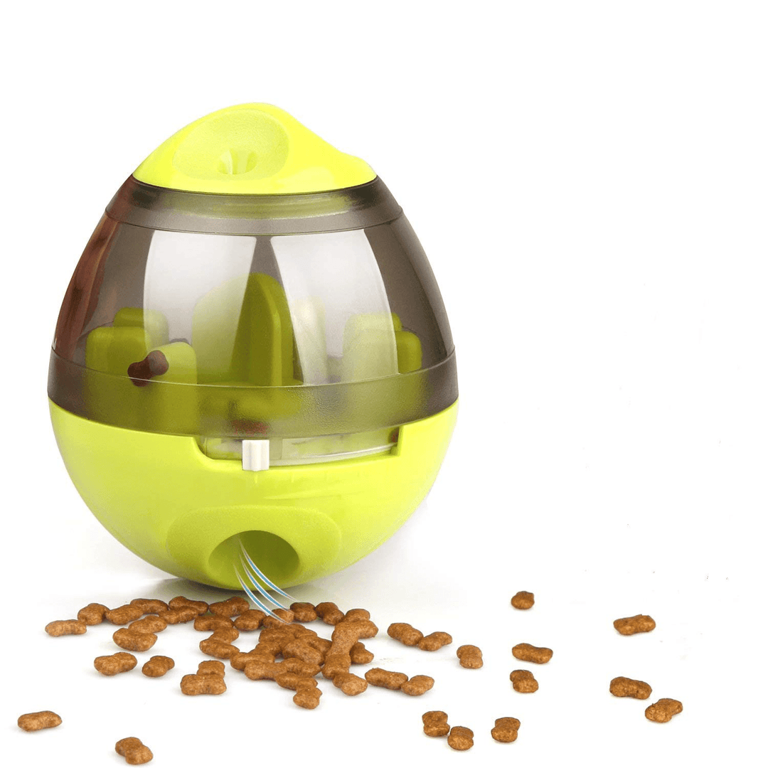 Yani Creative Egg Shape Tumbler Pet Food Dispenser Dog Cat Toy Pet Training Interactive Ball for Medium or Small Pet - Trendha