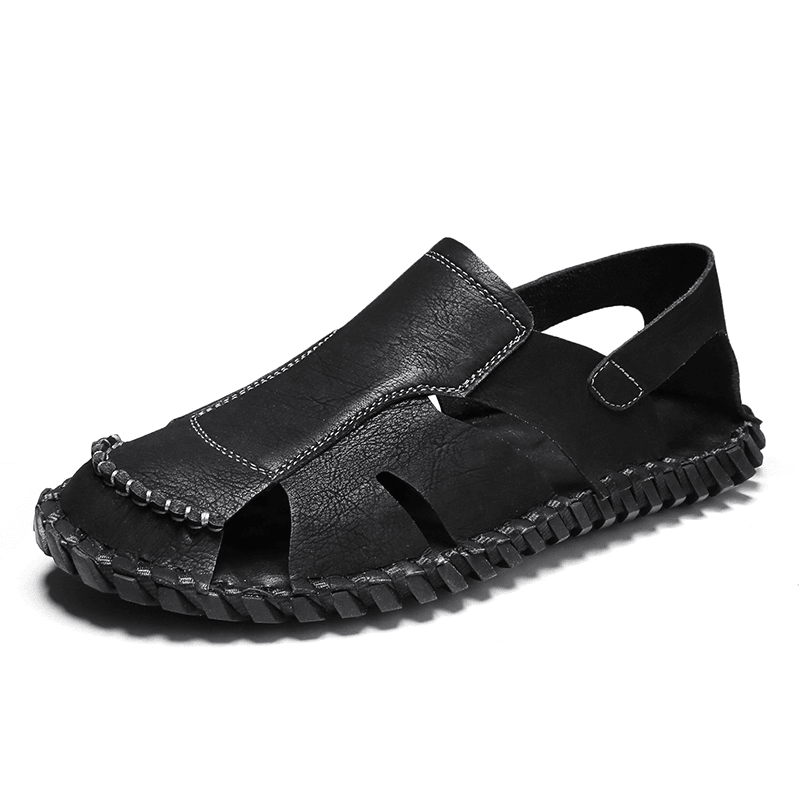 Men Lightweight Breathable Soft Driving Casual Sandals - Trendha