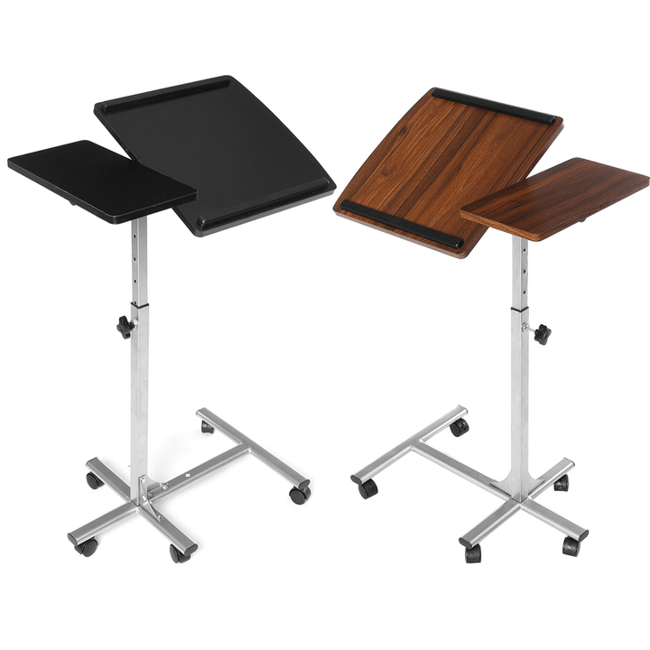 Douxlife® DL-RT01 Laptop Desk Rolling Table Height Adjustable Tiliting MDF Steel Frame for Home Office - Trendha