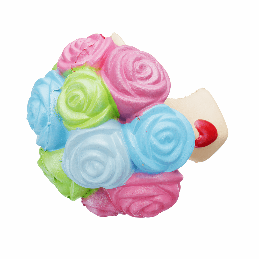 Jumbo Squishy Rose Flower 15*12Cm Slow Rising Toy Mother'S Day Gift Collection Decor with Packing Box - Trendha