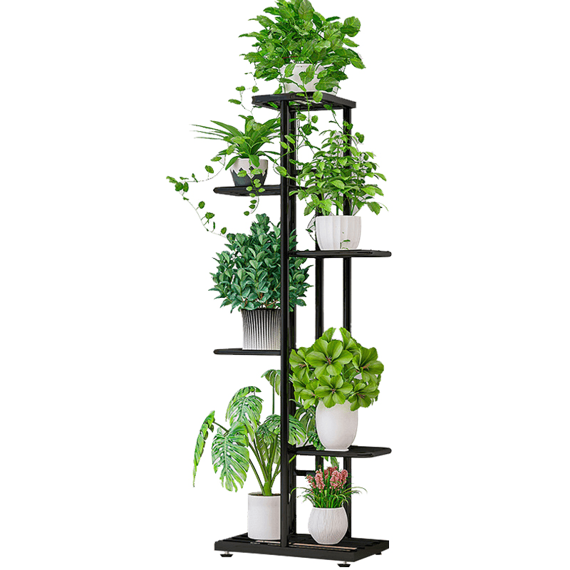 SUOERNUO H917-1 Plant Flower Stand 6 Tiers Rack Shelf Metal Storage Holder Garden Display - Trendha