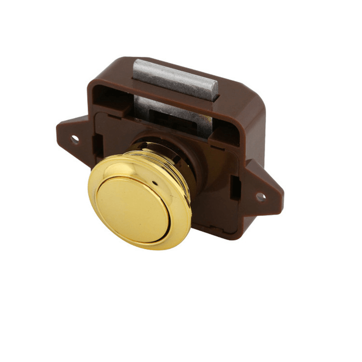 Push Button Latch Knob Lock for Drawer Cupboard Door Caravan Motor Home Cabinet - Trendha