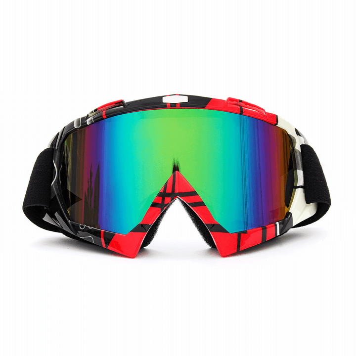 Detachable Motorcycle Ski Goggles anti Radiation UV Protection Windproof Riding Glasses - Trendha