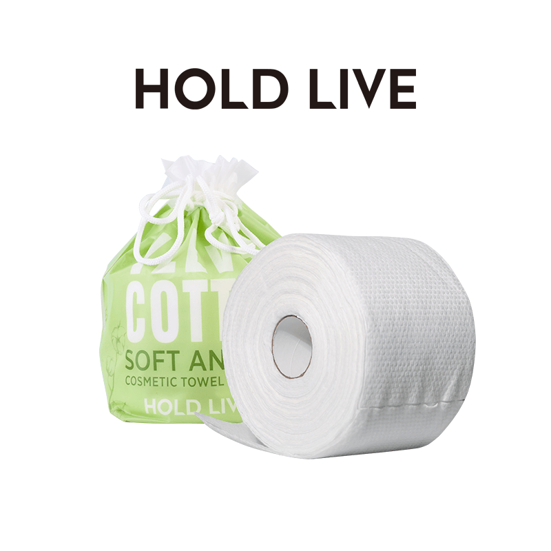 Holdlive Makeup Facial Tissue One-Time Wipes Cotton Pads Facial Cleansing Roll Paper Disposable Face Towel - Trendha