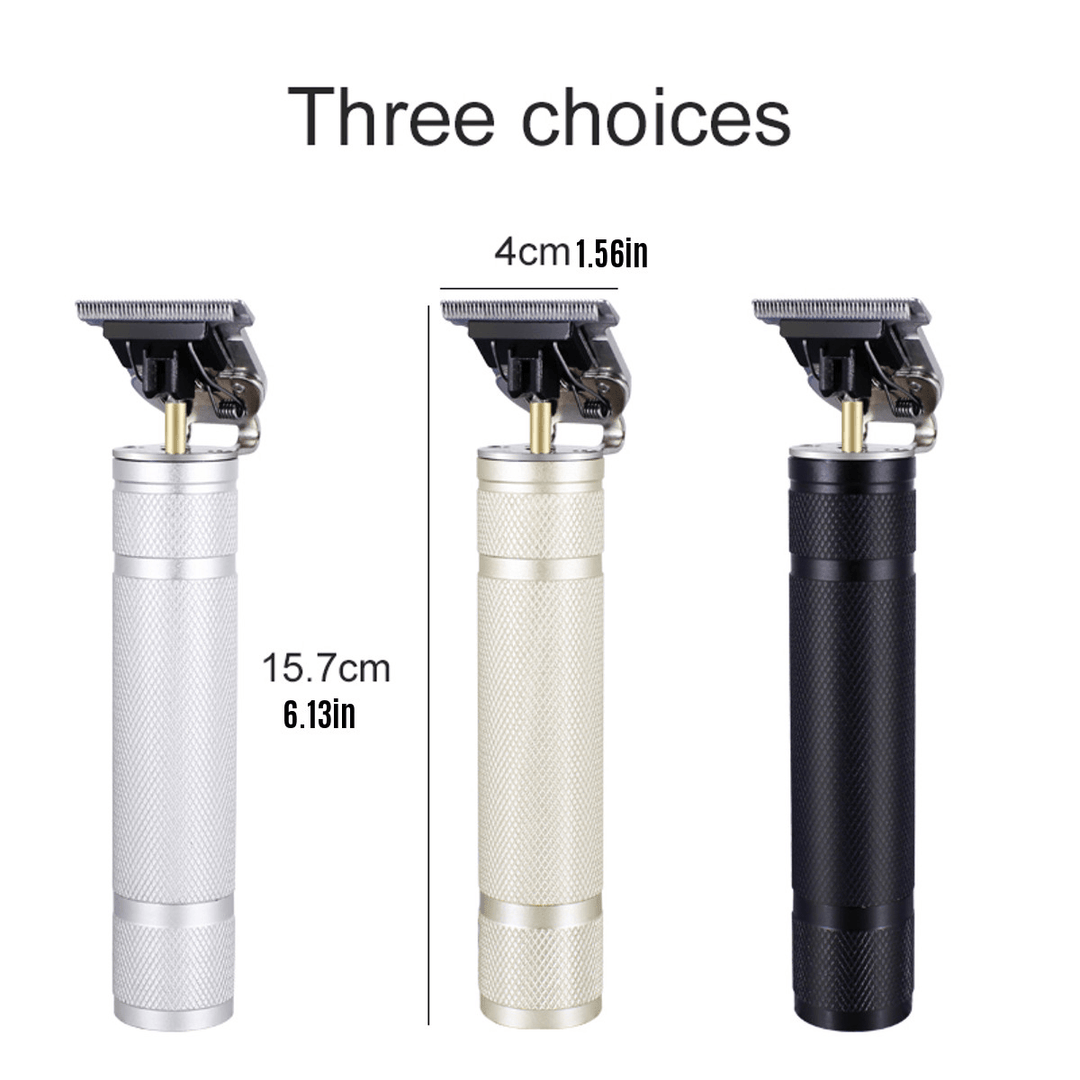 T9 Carving Push White Small Fader Oil Head Electric Clipper Rechargeable Electric Hair Clipper - Trendha