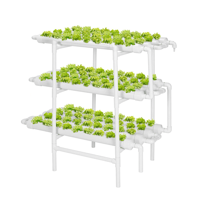 110-220V Hydroponic Grow Kit 108 Plant Sites 12 Pipes 3 Layers Garden Plant Vegetable Planting Water Culture Indoor Farming - Trendha