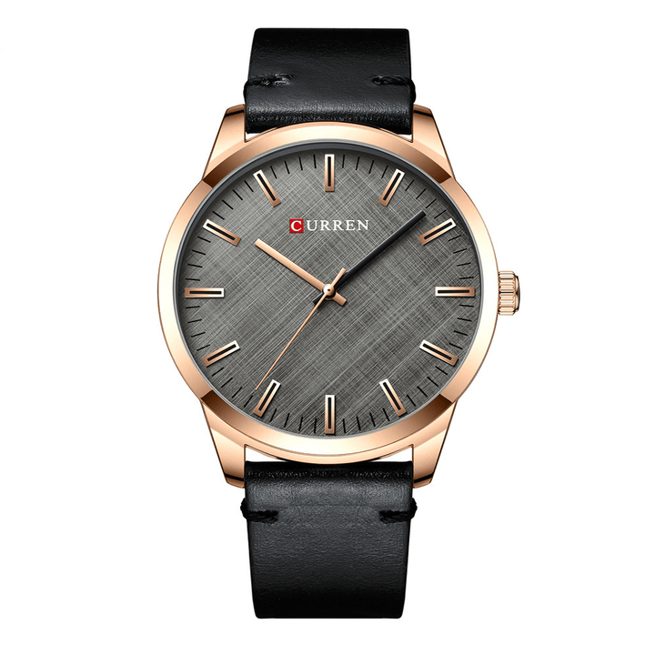 CURREN 8386 Casual Style Ultra Thin Men Wrist Watch Classic Leather Band Quartz Watches - Trendha