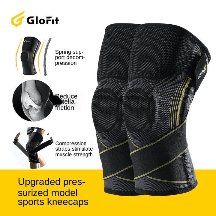 Knee Brace for Pain Knitted Bandage Pressure Sport Knee Pads Support Fitness Cycling Basketball Protector - Trendha