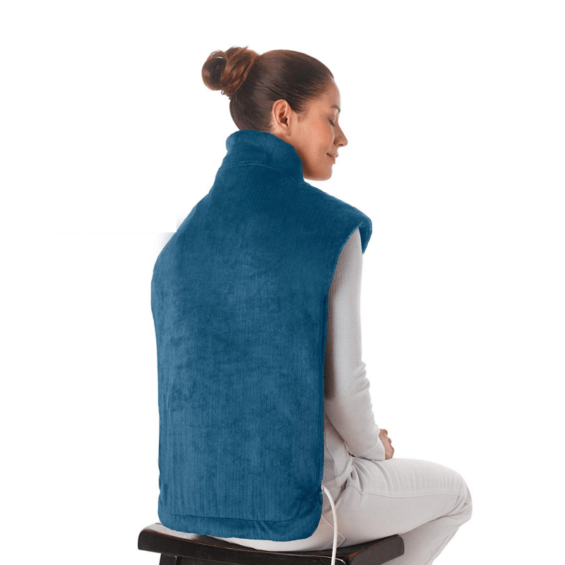 Extra Long Neck & Shoulder Heating Pad Massage Cushion Relieve Fatigue with Six-Speed Controller Shawl - Trendha