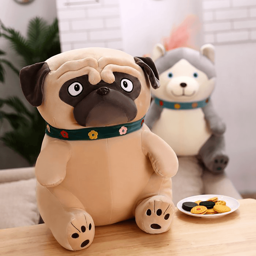 40-65CM Sand Dogs Doll Stuffed Simulation Dogs Plush Sharpei Pug Lovely Puppy Pet Toy Plush Animal Toy Children Kids Birthday Christmas Gifts - Trendha