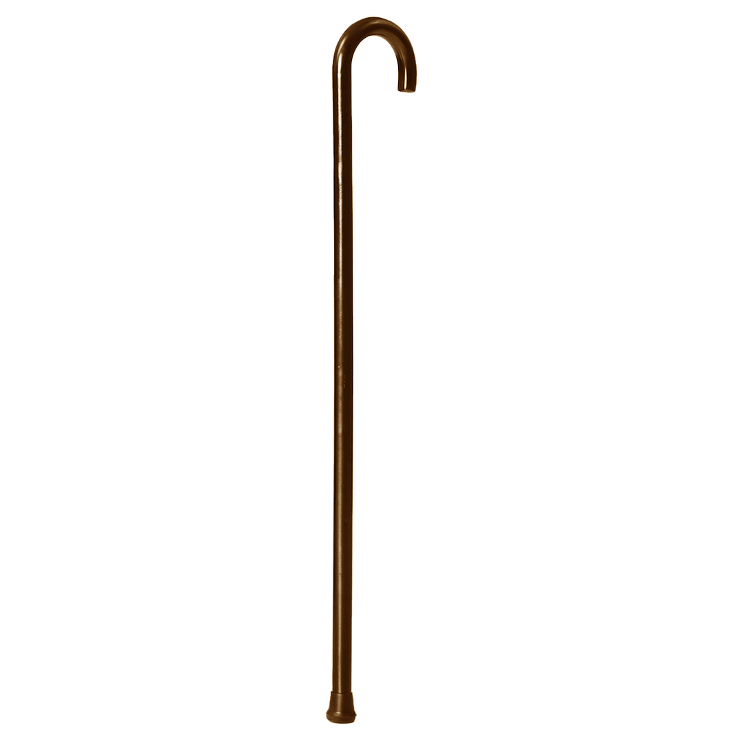 92Cm Wooden Walking Stick Cane Pole Non-Slip Crook Handle Sturdy Non-Slip Cane Climbing Sticks - Trendha