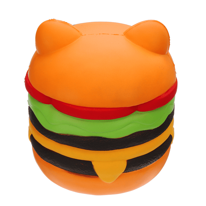 Sanqi Elan Huge Cat Burger Squishy 8.66'' Humongous Jumbo 22CM Soft Slow Rising with Packaging Gift Giant Toy - Trendha