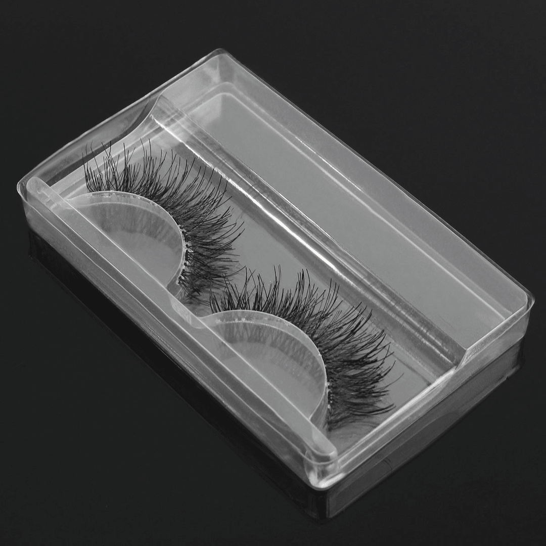 1Pc False Eyelashes Packing Box Clear Transparent Reusable Portable Eye Makeup Tools - Trendha