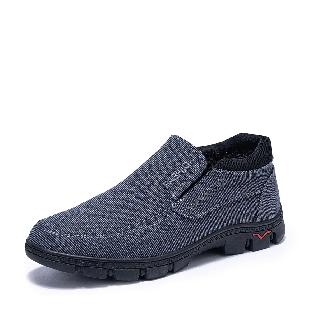Men Non Slip Warm Lined Comfy Old Peking Casual Cotton Shoes - Trendha