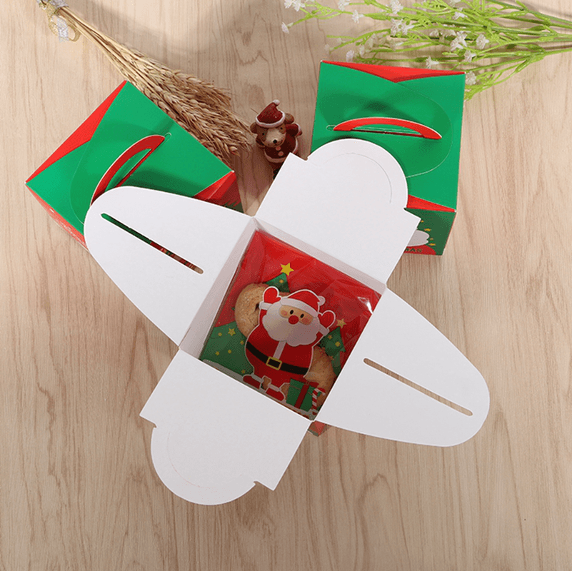 Christmas 2017 Santa Paper Gift Box Candy Box Party Christmas Stocking Jewelry Packaging Box - Trendha