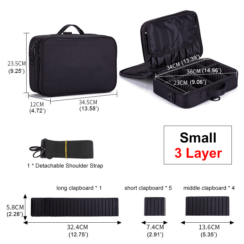 New Cosmetic Bag Cases for Women Female Oxford Waterproof Upgraded Version Cosmetic Case Beauty Brush Organizer Makeup Bag - Trendha