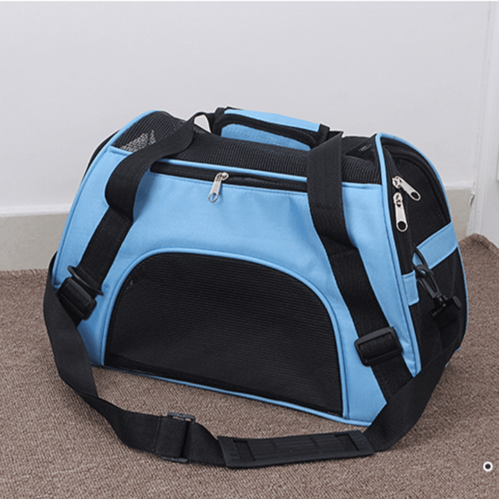 Portable Dog Cat Carrier Bag Soft-Sided Pet Puppy Travel Bags Breathable Mesh Small Pet Chihuahua Carrier for Outgoing Pets Handbag - Trendha
