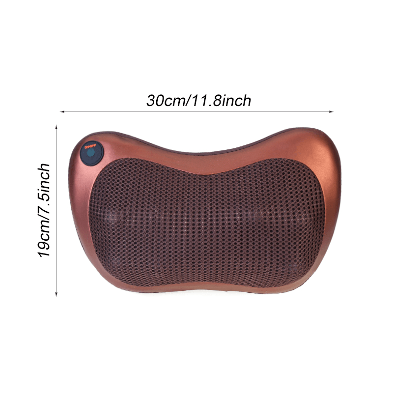 6/8 Heads Relaxation Electric Massage Pillow Vibrator for Shoulder Back Kneading Massager - Trendha